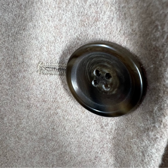 J.CREW FACTORY Uptown Dress Coat Wool Blend in light Oatmeal Tan Size 14 - Picture 8 of 9